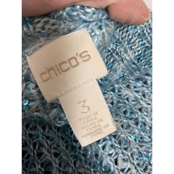 Chico's Heavy Knit Cowl Neck Sweater - Picture 6 of 8